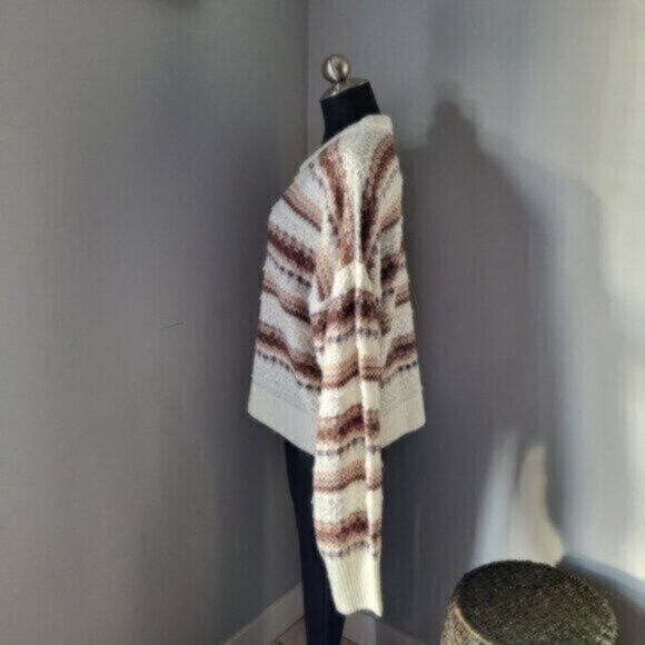 DEX Drop Shoulder Puff Sleeve Knit Sweater  Sz XL - Picture 9 of 15